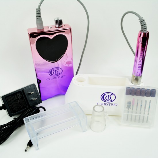 Portable Nail Drill  - Pink and Purple