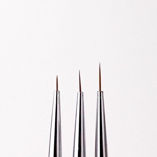Nail Art Brush Set - 3pcs