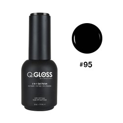 Q.GLOSS Gel Polish #95 - BLACK