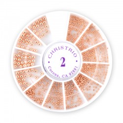 Nail Art Beads - #2 Rose Gold