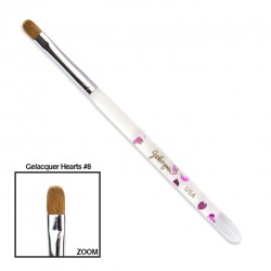 Gelacquer Hearts Brush #8