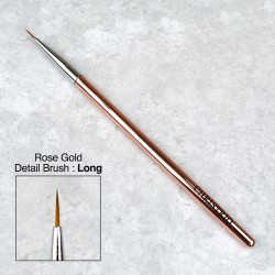 Rose Gold Detail Nail Art Brush - Long  **OUT OF STOCK**