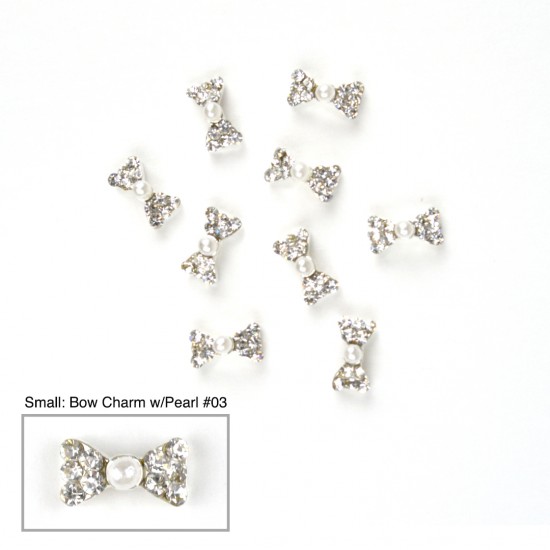 Bow Charms #03 - (Small 100 pcs)