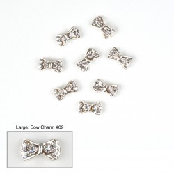 Bow Charms #09 - (Large 10 pcs)